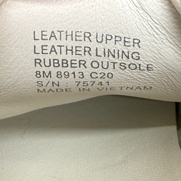 TORY BURCH Leigh Sneakers Womens 8 M Snake Embossed Low White Leather Low - Picture 11 of 11